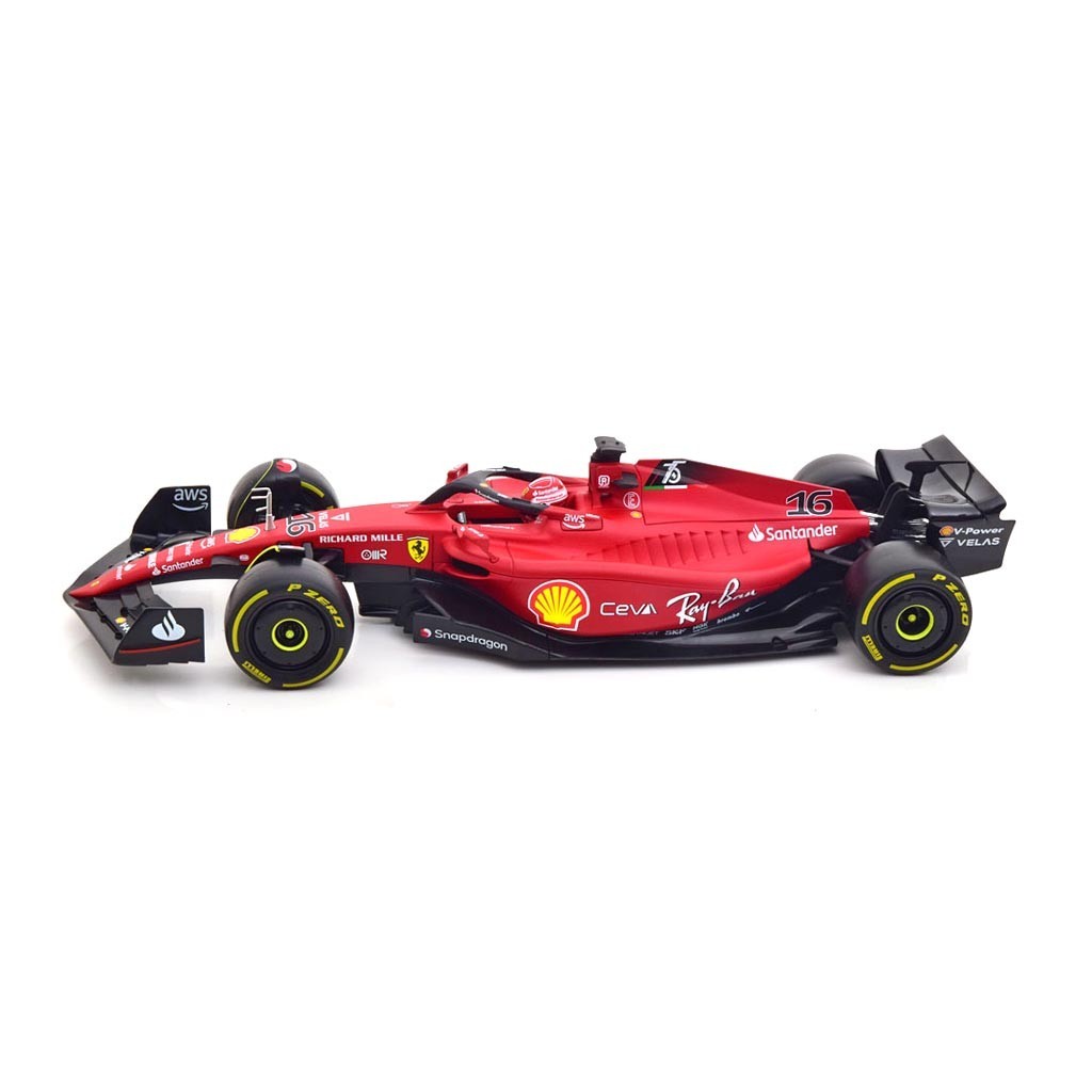 Модель Ferrari F1-75 Medium Tyres 2022 Leclerc Bburago 1:18