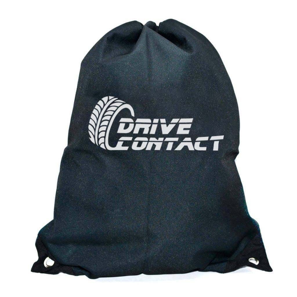 Черная-сумка мешок с принтом DRIVECONTACT