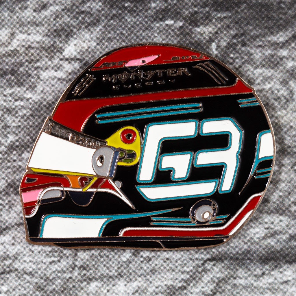 George Russell Mercedes 2021 F1 - пин-значок в виде гоночного шлема