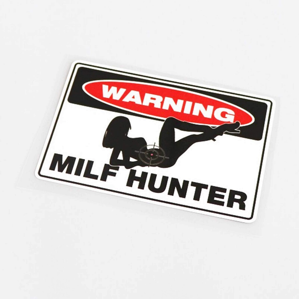 Стикеры на авто MILF Hunter - для фанатов взрослых девочек