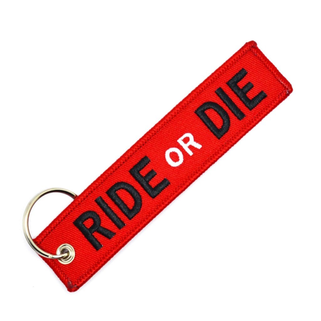 Брелок-бирка для ключей "Ride or Die". Крутой и стильный