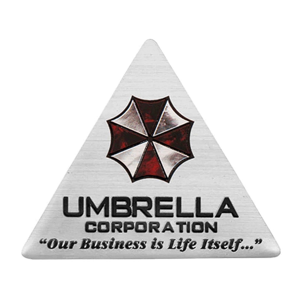 "Umbrella Corporaton - Our business is life itself..." наклейка на авто. Купить треугольный стикер
