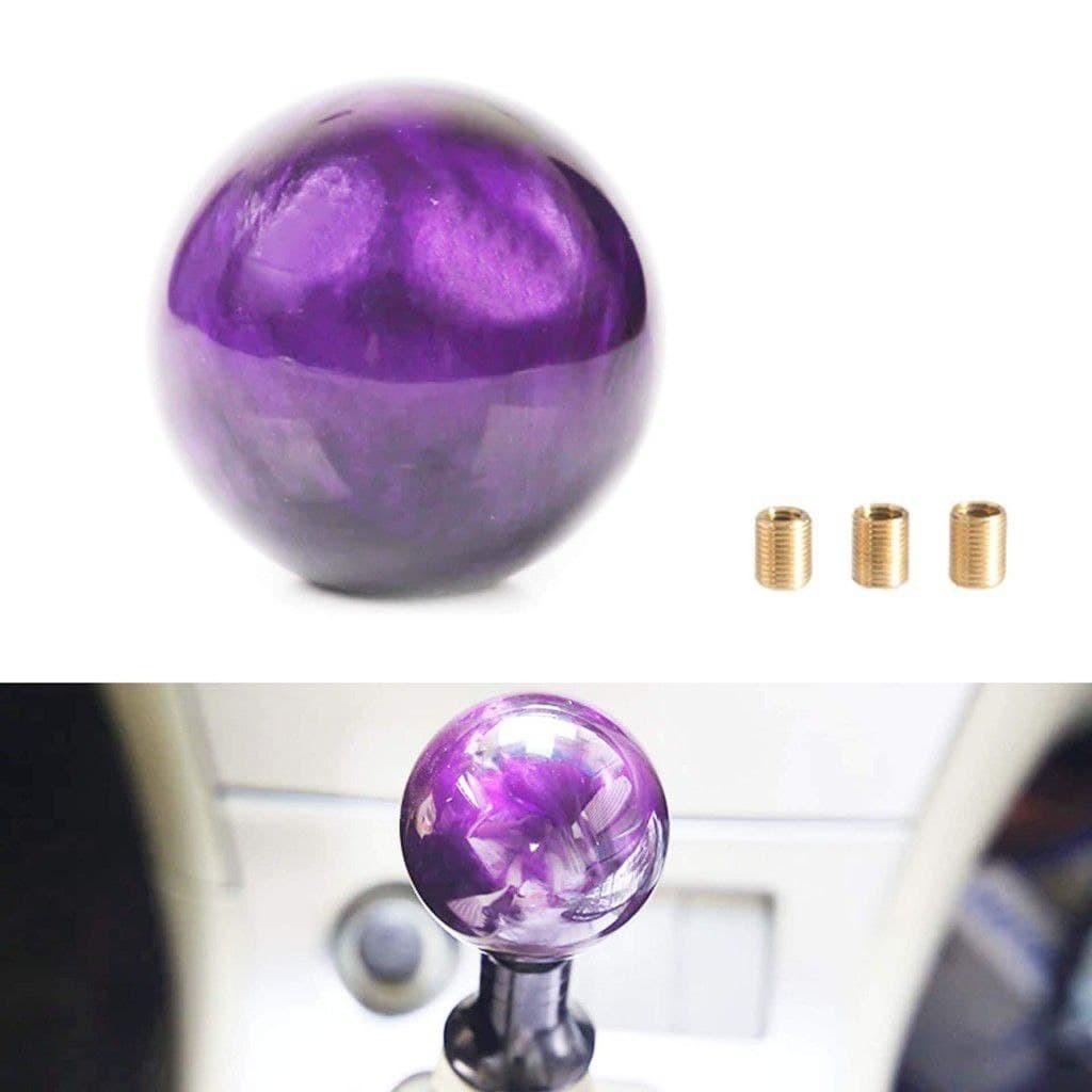 Ручка КПП "Шар". Фиолетовый аксессуар с мистическим узором