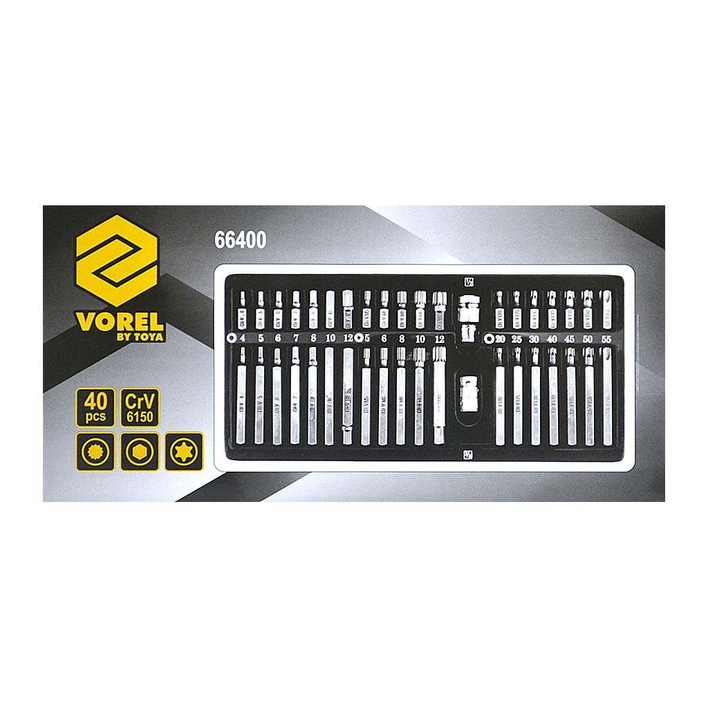 Универсальный набор инструментов 40 шт - Vorel 66400