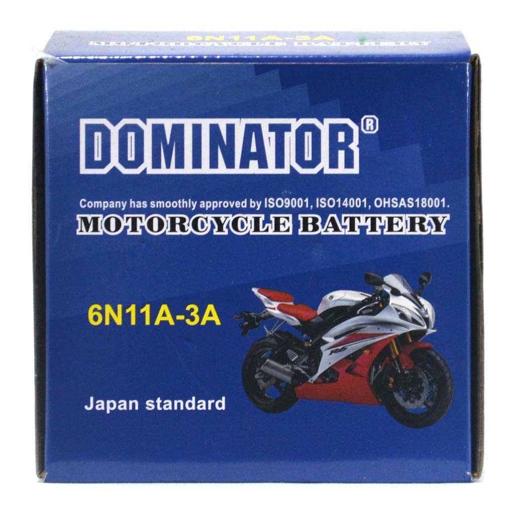 Мото аккумулятор Dominator 6N11A-3A 6V 11Ah