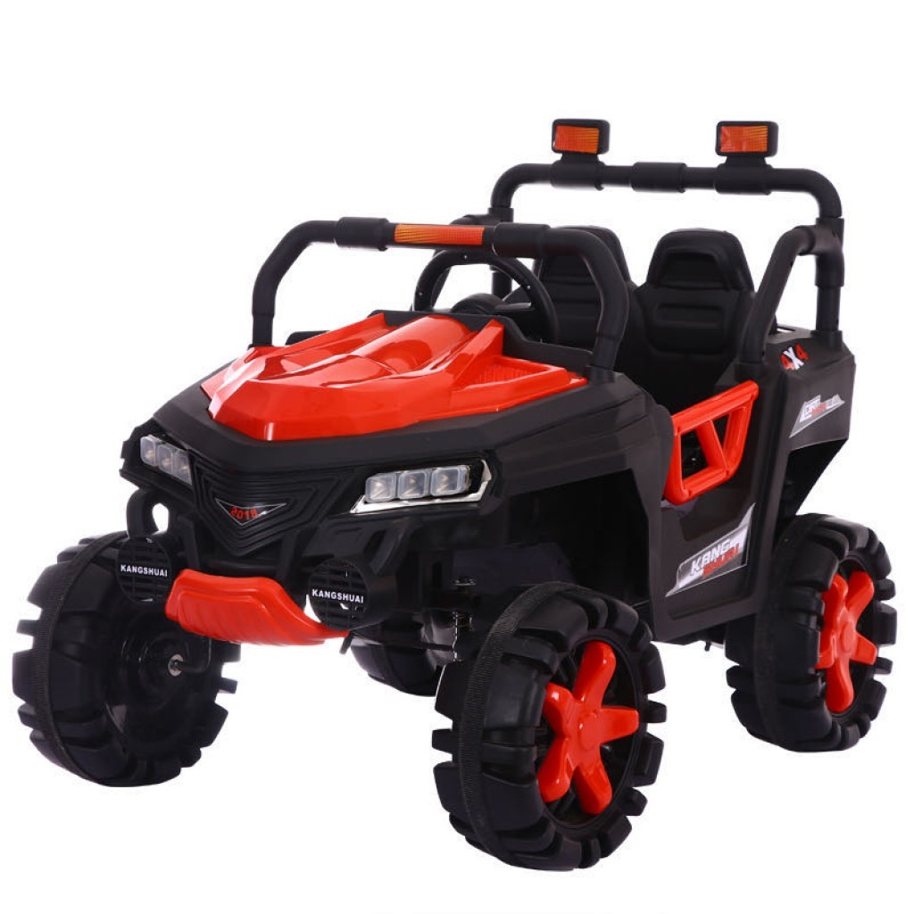 Детский электромобиль T-7844 EVA RED джип на Bluetooth 2.4G Р/У 2*6V4AH мотор 4*15W с MP3