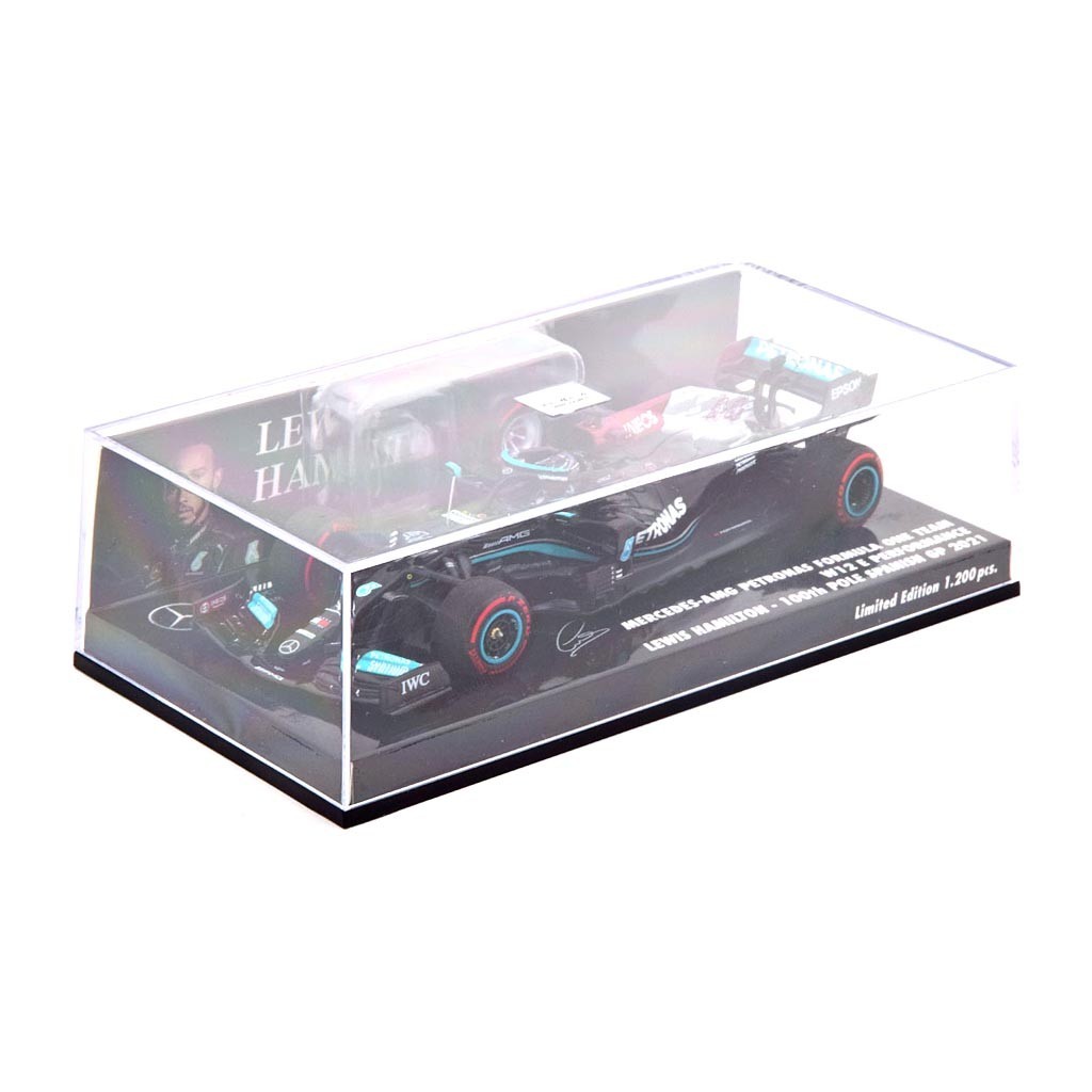 Модель Mercedes AMG F1 W12 E Performance 100 Pole Position GP Spain 2021 Hamilton  Minichamps 1:43 