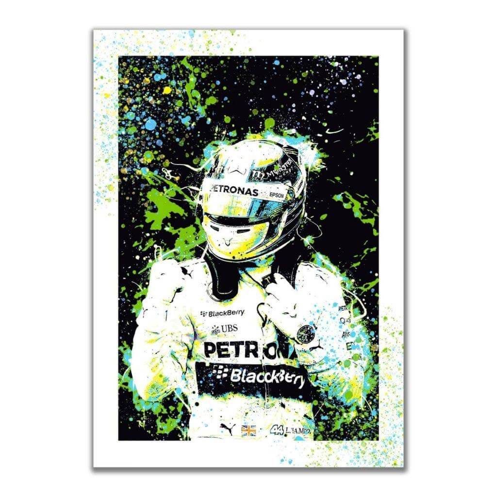 "Lewis Hamilton - Mercedes AMG F1 Team" - Постеры на стену больших размеров
