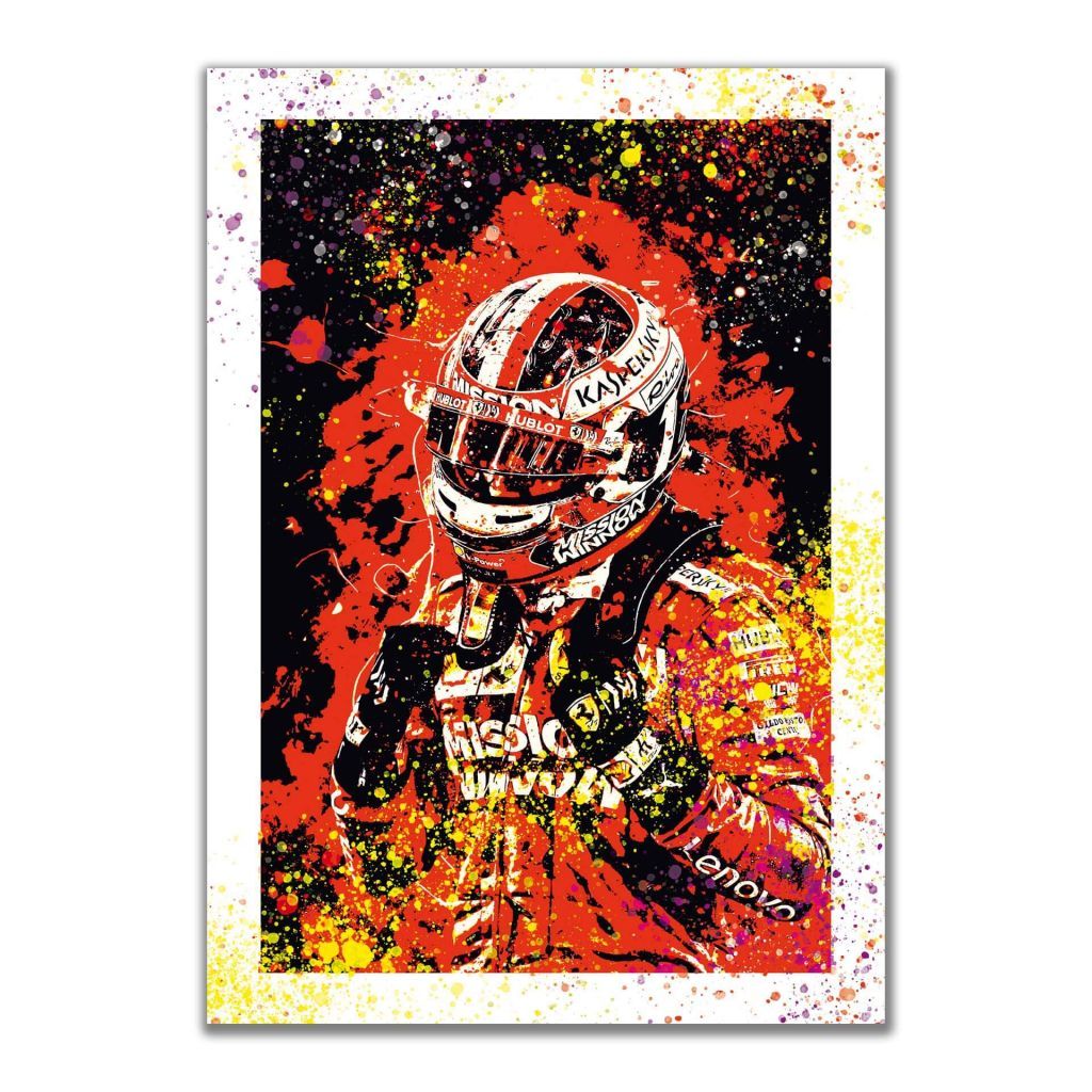 Стильные постеры для интерьера с гонщиком F1 - Charles Leclerc
