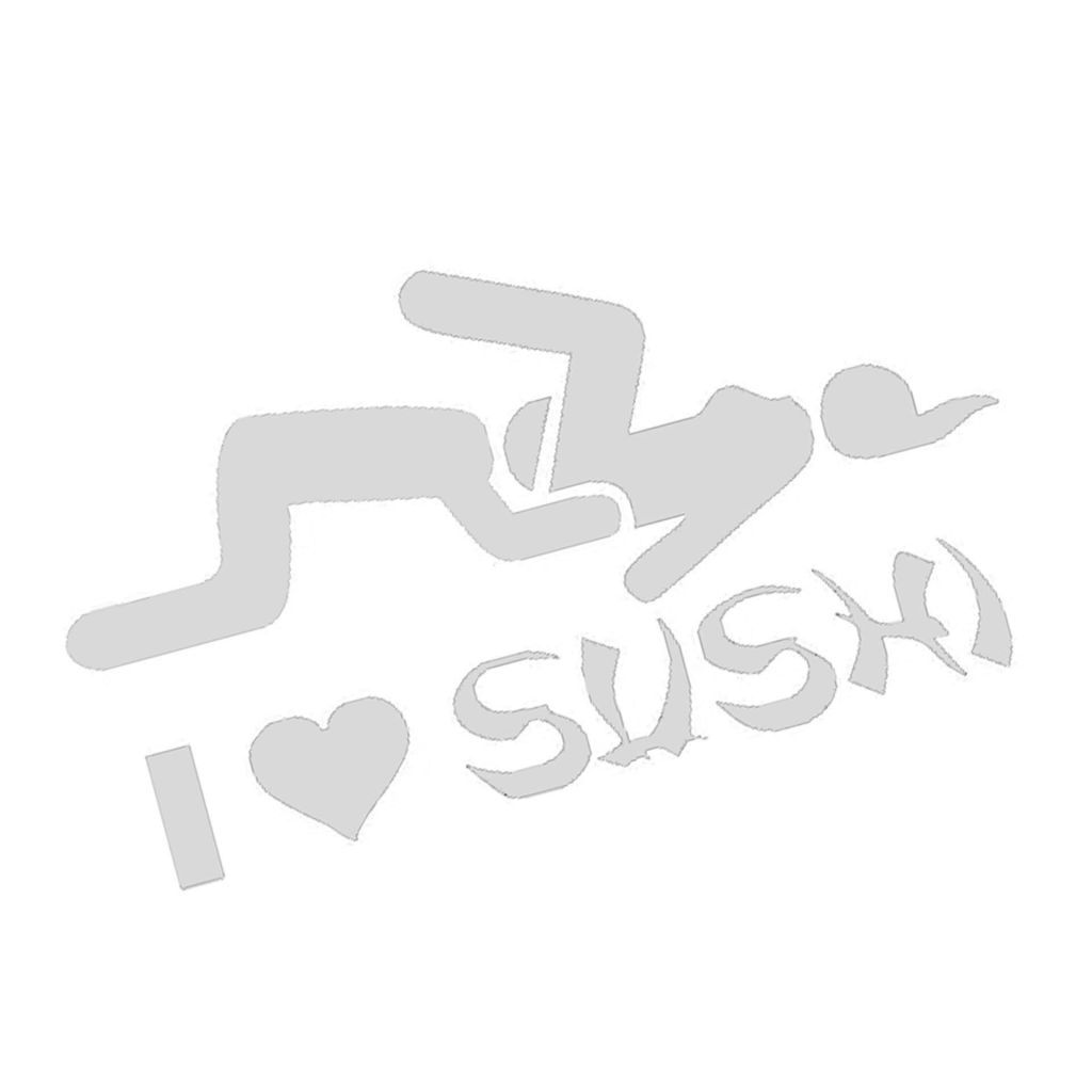 Наклейка на авто - I Love Sushi