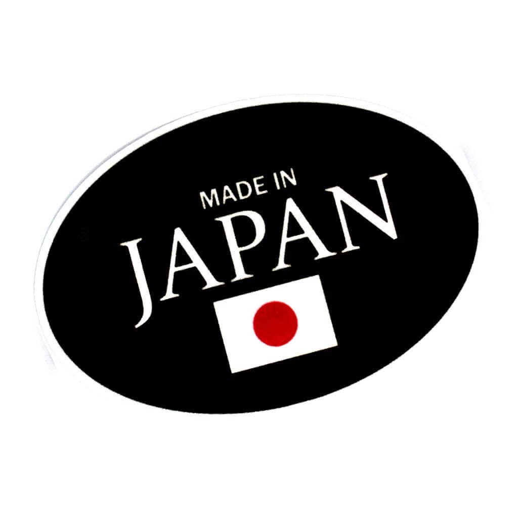 Oval "MADE IN JAPAN"