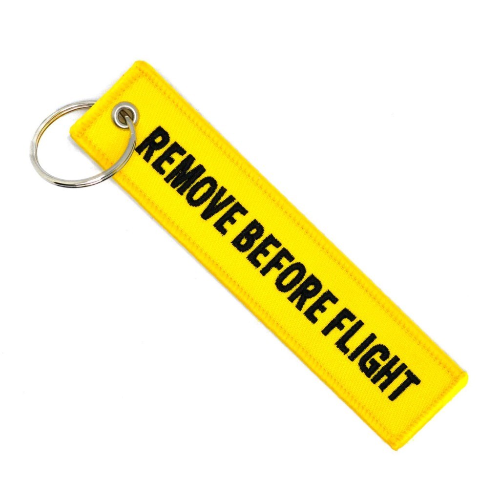 Брелок-бирка для ключей "Remove Before Flight"