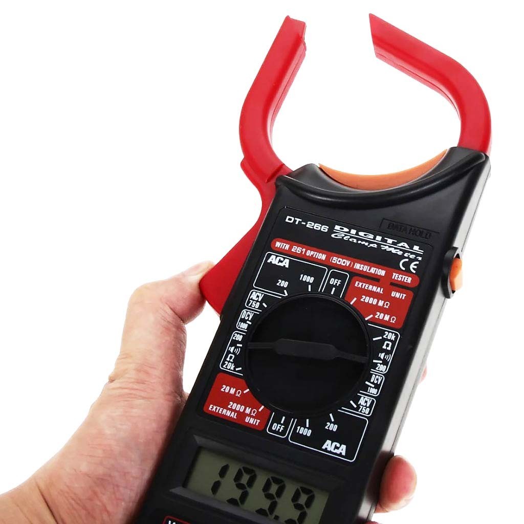 Цифровые клещи для замера тока DT-266 в авто