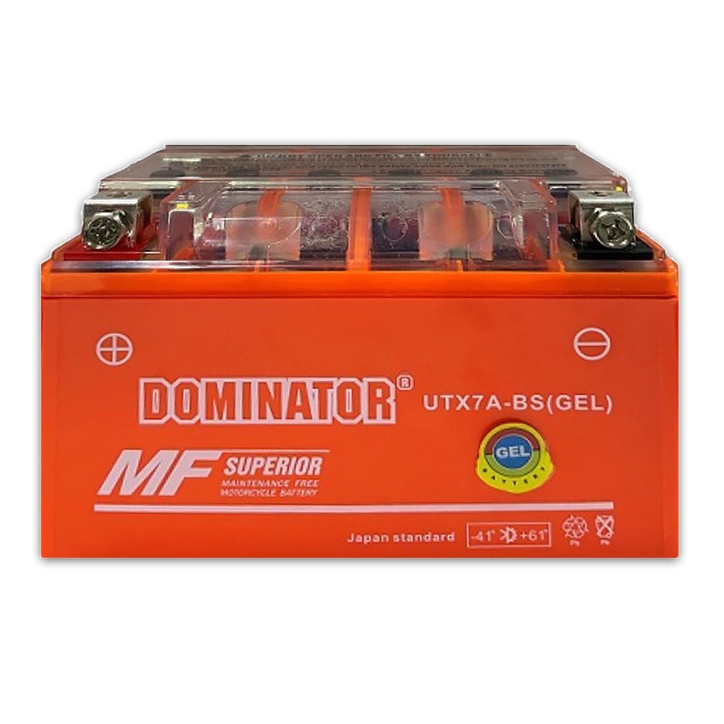 гелевый аккумулятор Dominator UTX7A-BS (GEL) для мотоцикла