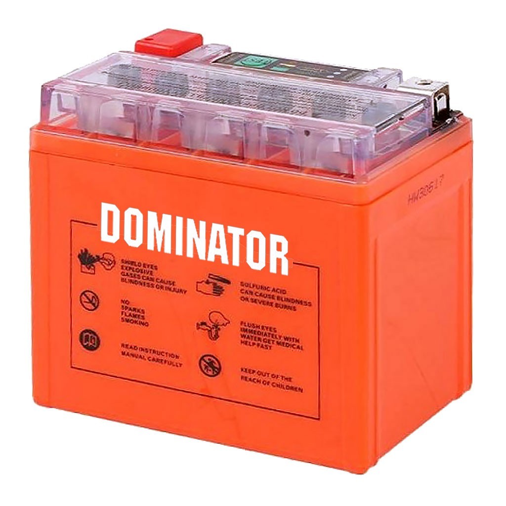 Гелевый аккумулятор DOMINATOR YB5L-BS (GEL) 12V 5Ah для мотоцикла