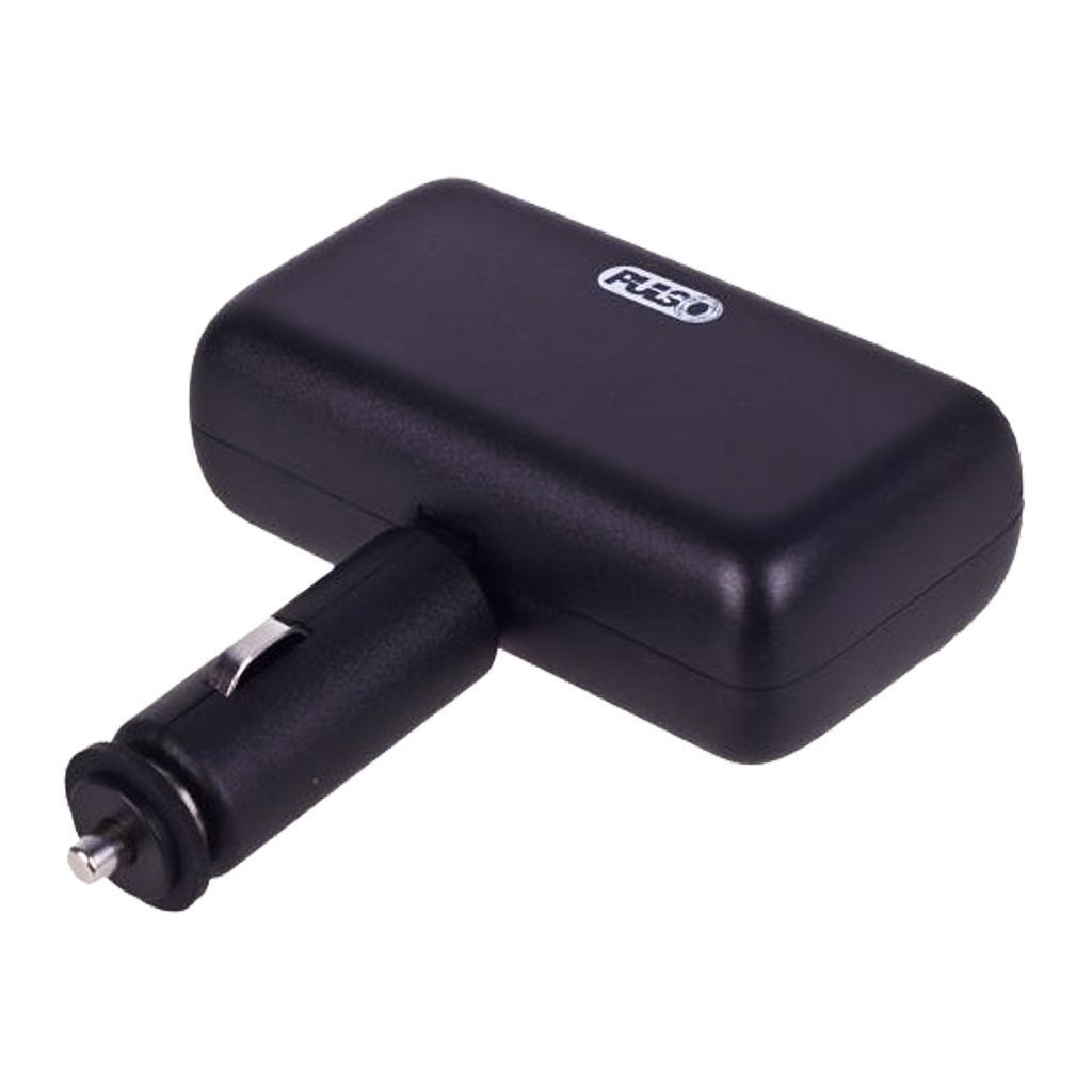 Разветвитель прикуривателя PULSO SC-2004 с подсветкой 2 USB 2400mA