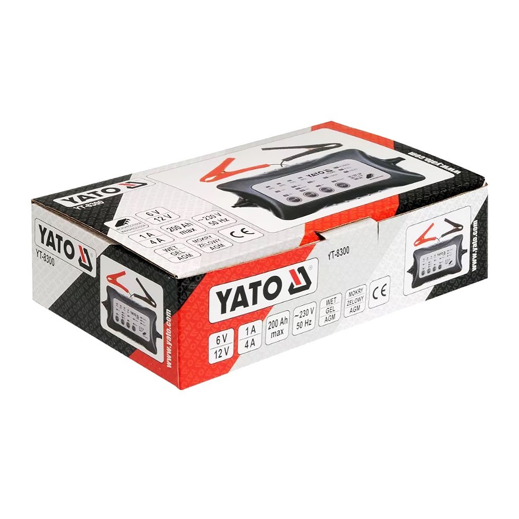Профессиональное зарядное устройство YATO YT-8300 для авто аккумуляторов