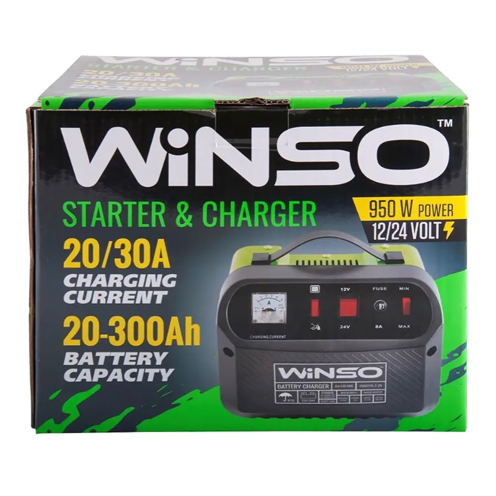 Зарядное устройство Winso 950W 12/24V для авто и мото