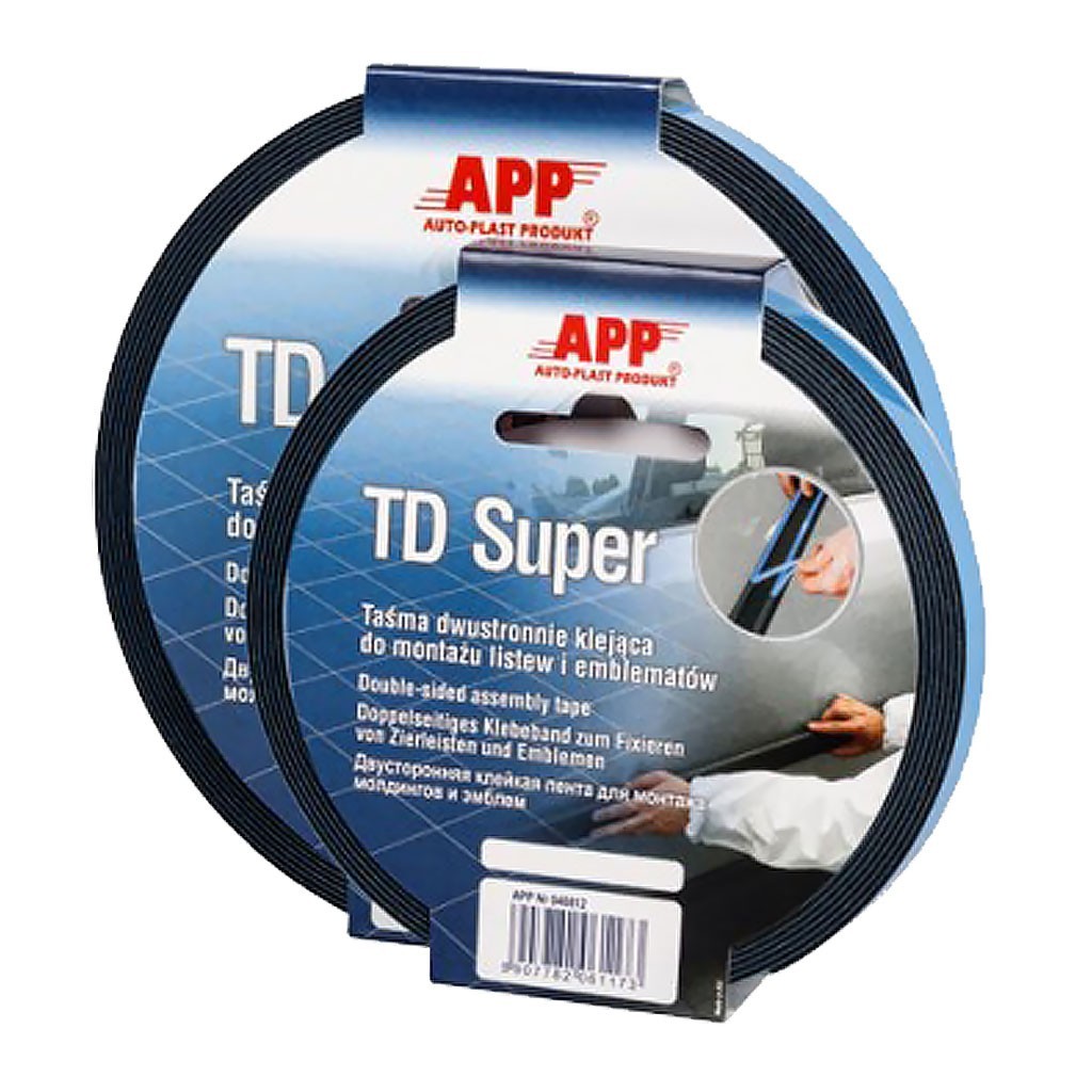 Двусторонняя лента APP TD Super для авто - 9*10 мм