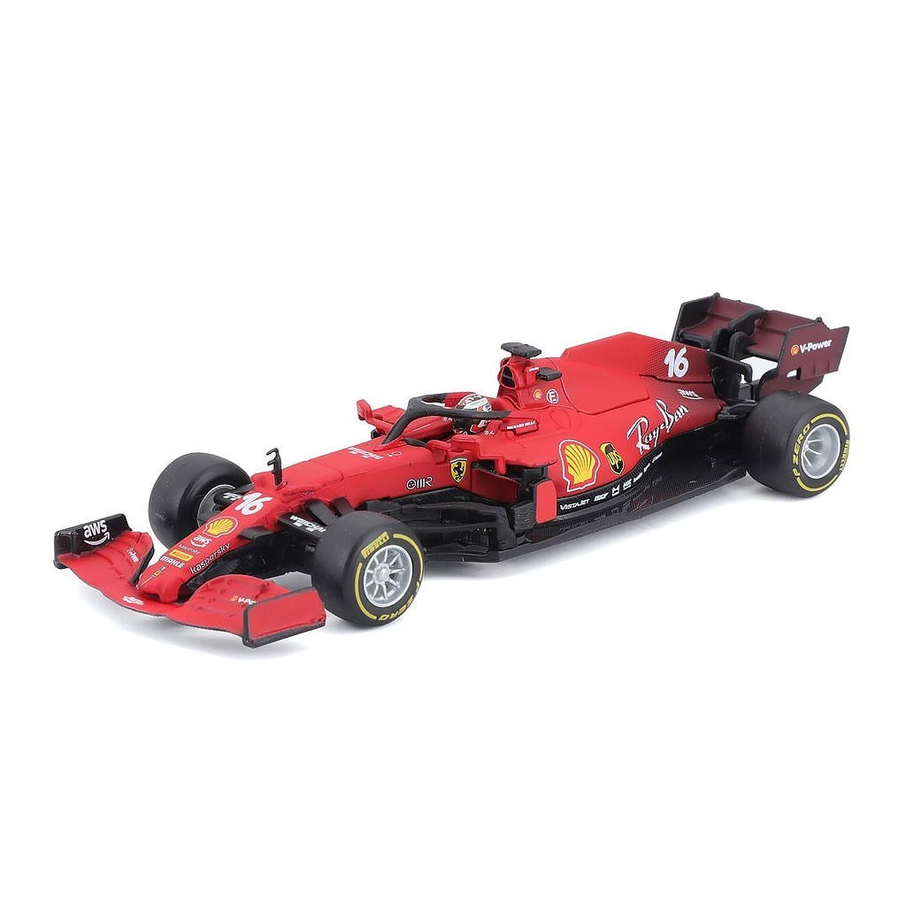Модель болида с пилотом Scuderia Ferrari SF21 #16 Leclerc 2021 – 1:18