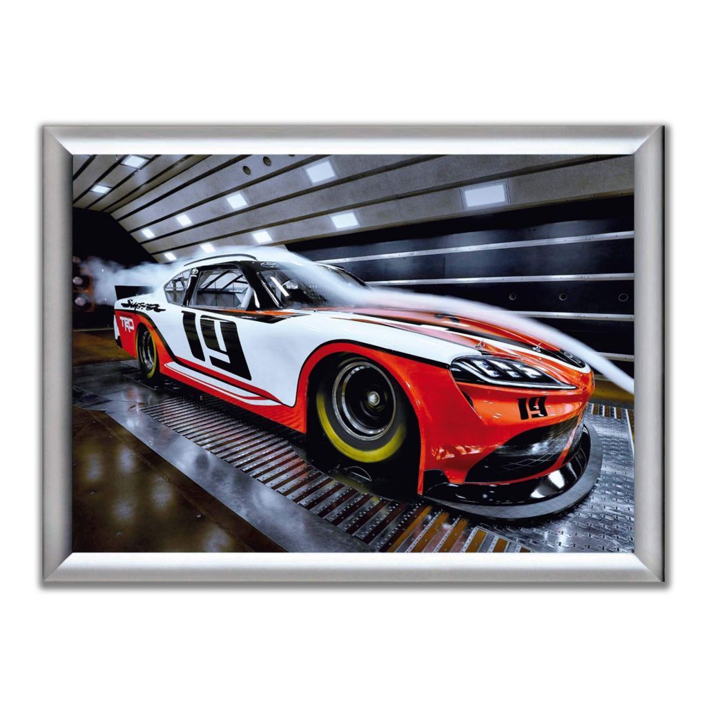 Постер на стену с гоночной машиной - Toyota Supra NASCAR Xfinity series (2019) - В рамке