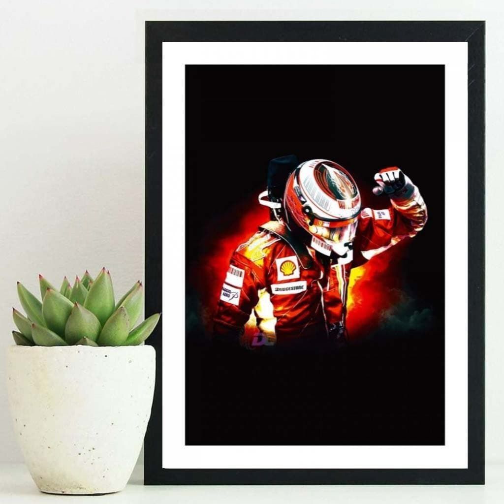 "Kimi Raikkonen". Постеры в гостиную с пилотом F1.