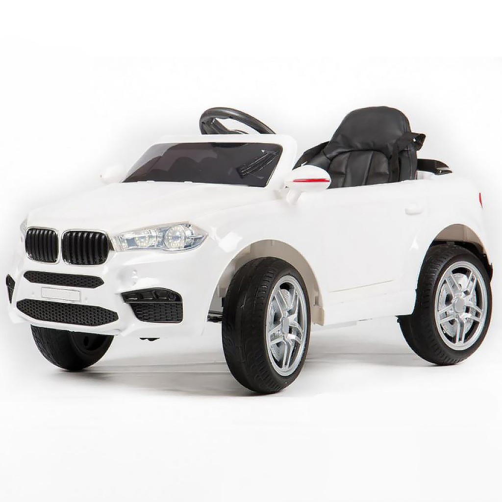 Детский электромобиль FL1538 EVA WHITE джип на Bluetooth 2.4G Р/У 2*6V4,5AH мотор 2*25W с MP3