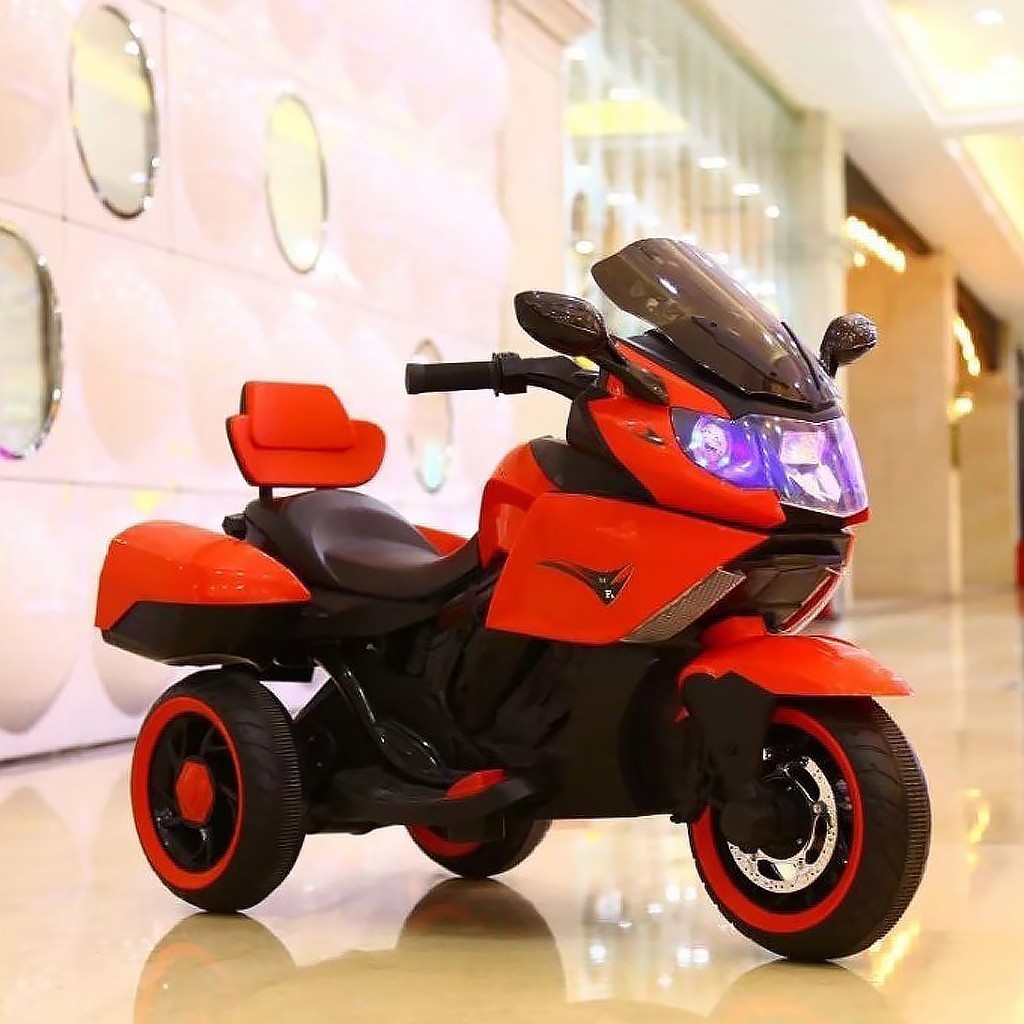 Детский электромобиль T-7224 RED мотоцикл 2*6V4AH мотор 2*20W с MP3