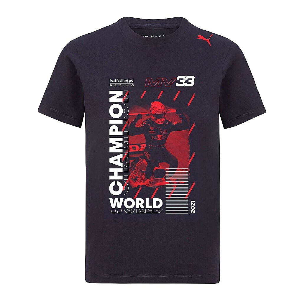 Футболка Max Verstappen World Champion 2021 - футболка для фанатов F1.