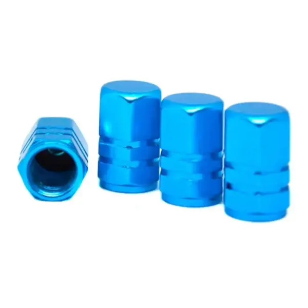 Металеві ковпачки на ніпель авто - СИНІЙ