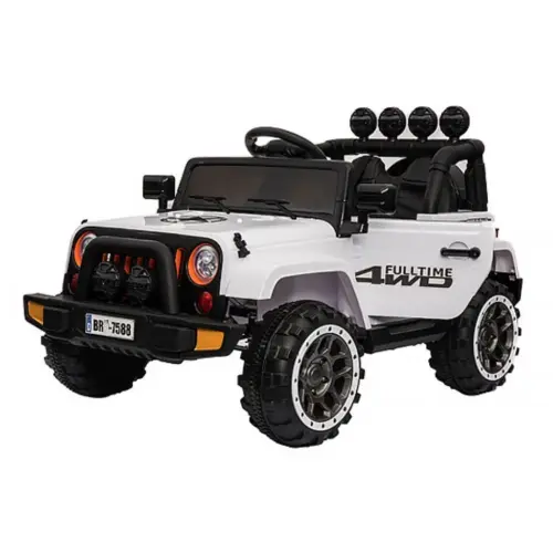80178.jpg Ел-мобіль T-7833 EVA WHITE джип на Bluetooth 2.4G Р/У 12V7AH мотор 2*30W з MP3 120*70*70 /1/