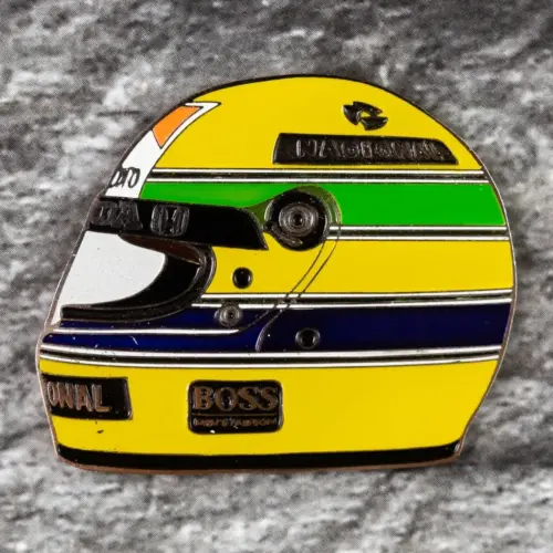 Значок - Ayrton Senna F1 Helmet 1990