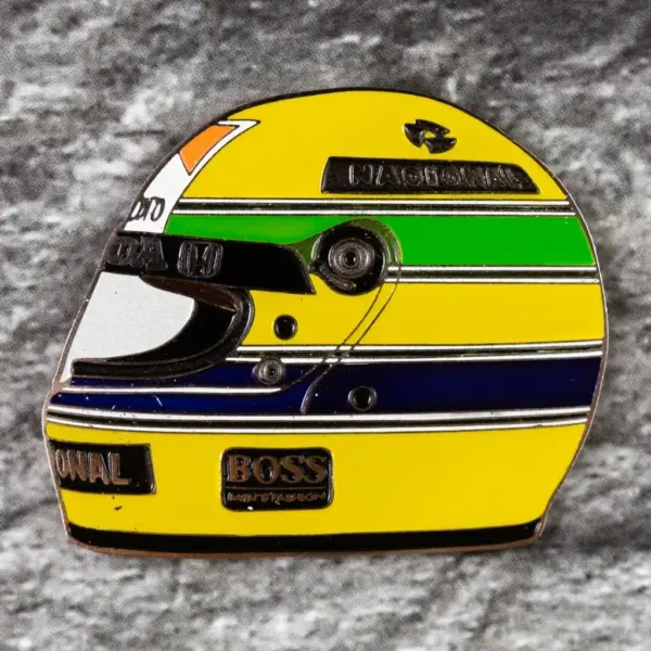 Значок - Ayrton Senna F1 Helmet 1990