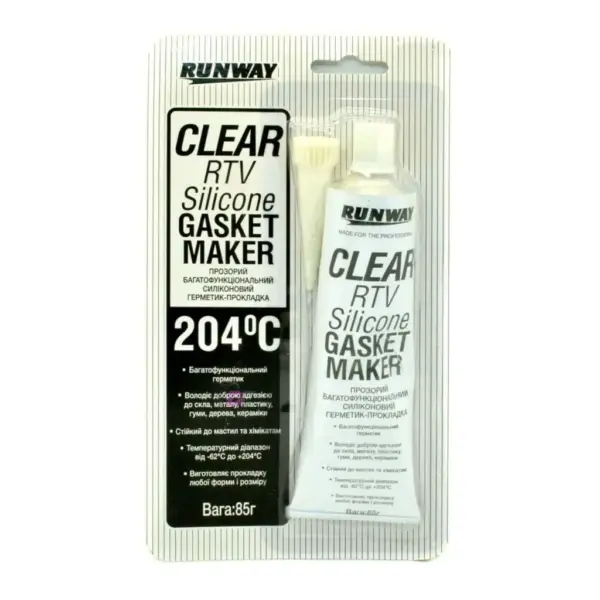 RUNWAY CLEAR RTV Силіконовий ГЕРМЕТИК