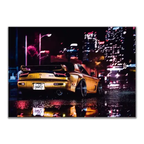 mazda_rx7_city_night_lights_poster.jpg Mazda RX7 Міські Нічні Вогні
