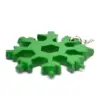 multitul_sneginka_zelenij_2.jpg Брелок мультитул "Снежинка" 18 в 1 - GREEN