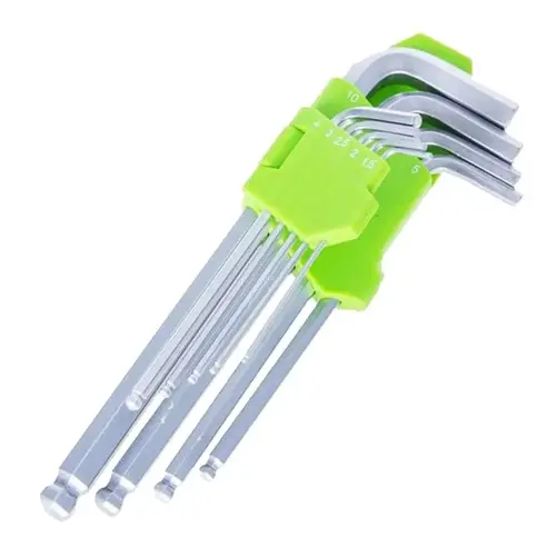 Набір шестигранних ключів Alloid НТ-0918 1.5-10 мм