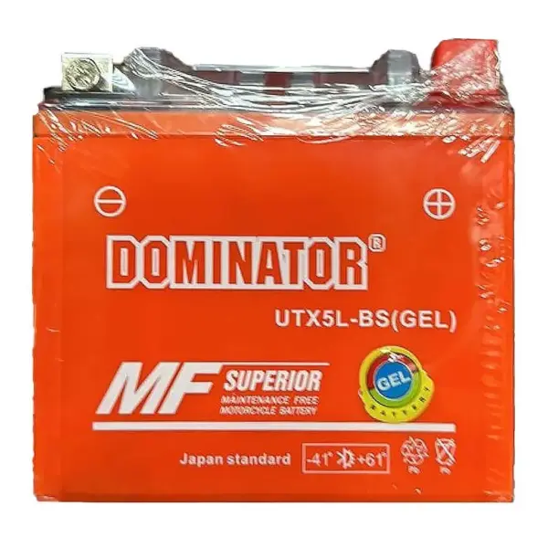 Мото акумулятор DOMINATOR 12V 5Ah UTX5L-BS (GEL)