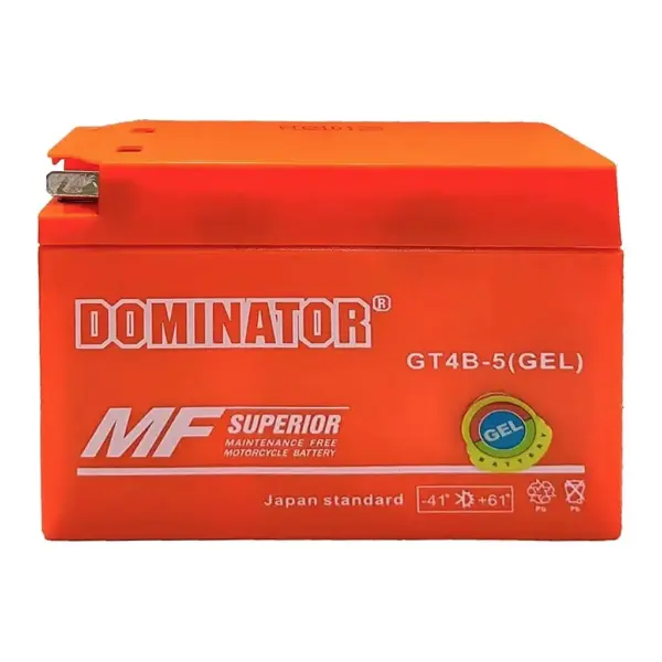 Мотоакумулятор DOMINATOR GT4B-5(GEL) - 2.3 Ач