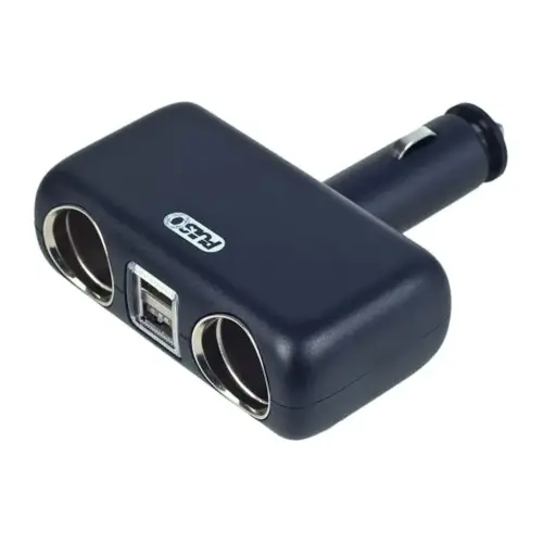 Розгалужувач прикурювача PULSO SC-2004 з підсвіткою 2 USB 2400mA