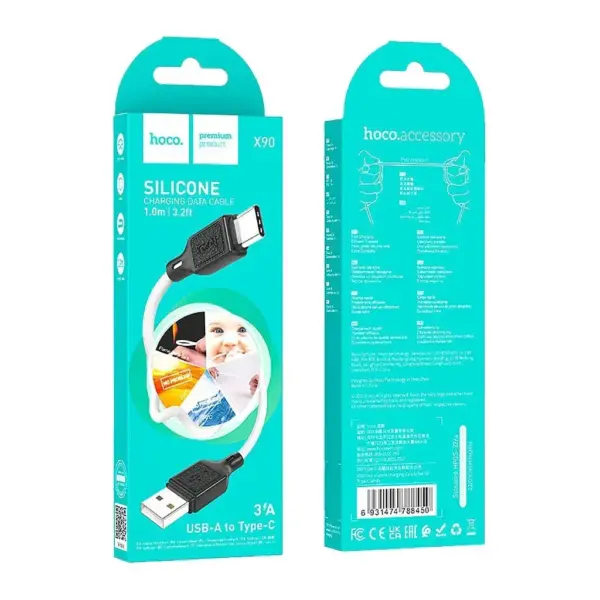 screenshot_457.jpg Кабель USB - Type-C HOCO X90 Cool для швидкої зарядки смартфона