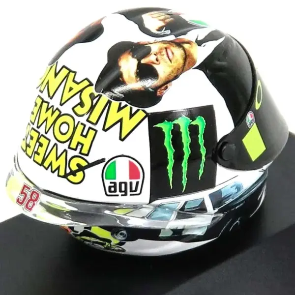 Копія шолома Valentino Rossi MotoGP Misano 1:8 – 2016