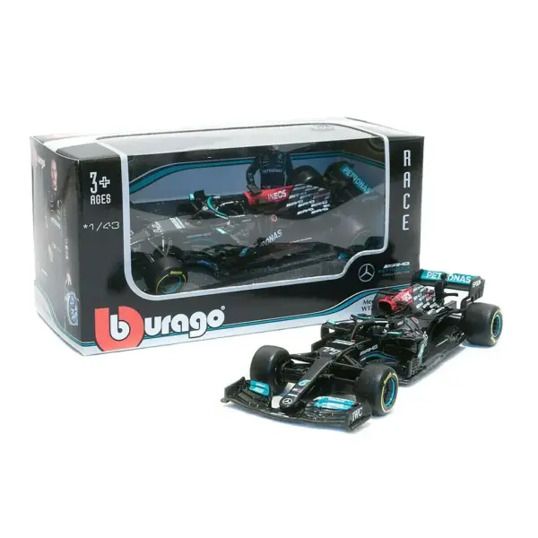 Модель боліда Mercedes AMG F1 W12 #77 Bottas 2021 – 1:43