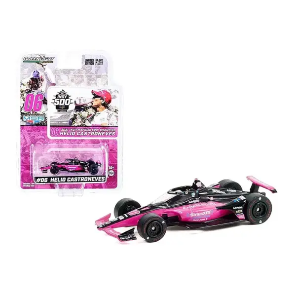 thumb_11522-gl-pink-2021-ntt-indycar-series-diecast-toy-car-1__50208.jpg Модель NTT IndyCar Series, #06 Helio Castroneves 2021 - Greenlight 11522/48 - 1:64