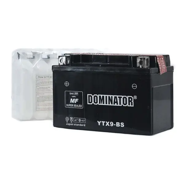 Мото акумулятор Dominator YTX9-BS 12V 9Ah