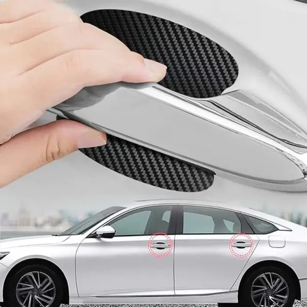 Захисна плівка під дверні ручки (Карбон)