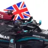 Модель Mercedes AMG W12 E Performance Winner GP Великобританія 2021 Hamilton with Union Jack Minichamps 1:18