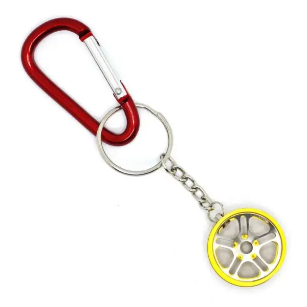 Колесний диск з карабіном - ЖОВТИЙ