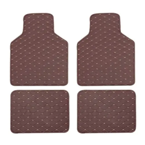 Килимок з ромбічною вишивкою "Макраме" - BROWN