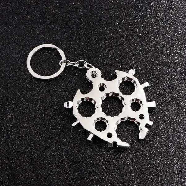 Брелок мультитул "Черепаха" 20 в 1 - CHROME